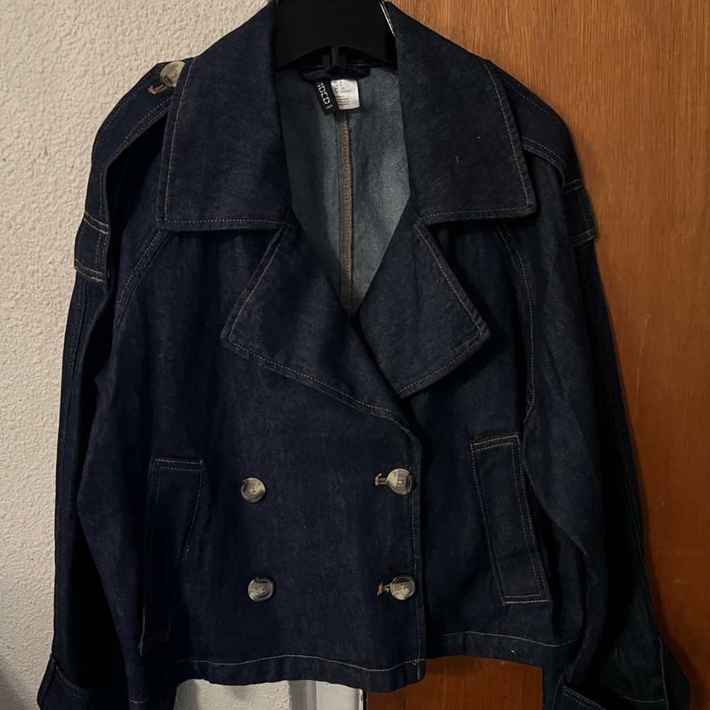 H&M dark denim jacquet